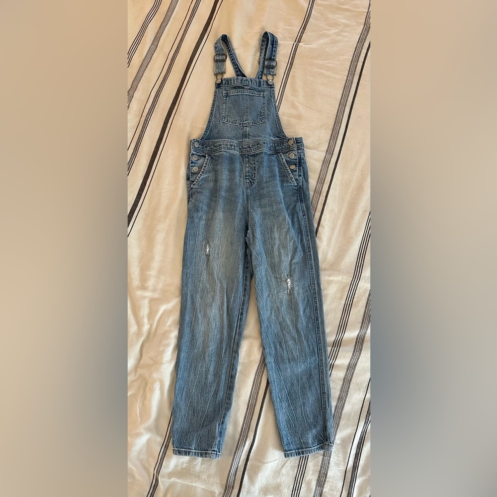 🎁3/&15 CUTE CAT & JACK SIZE 10/12 OVERALLS